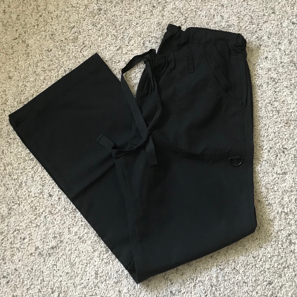 Adar black scrub pants